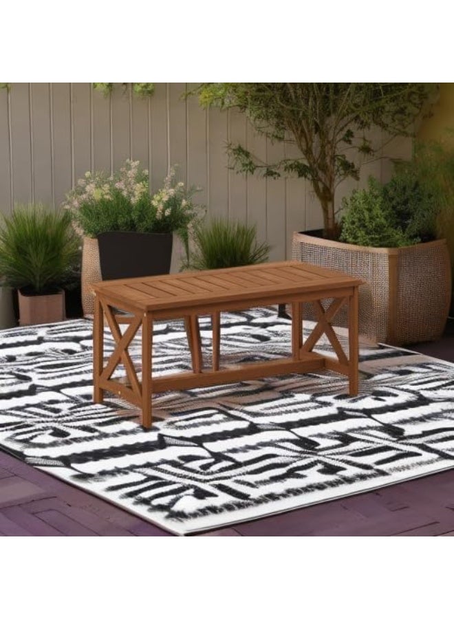 Furinno Patio Tables, Wood, Natural, one size - Image 2